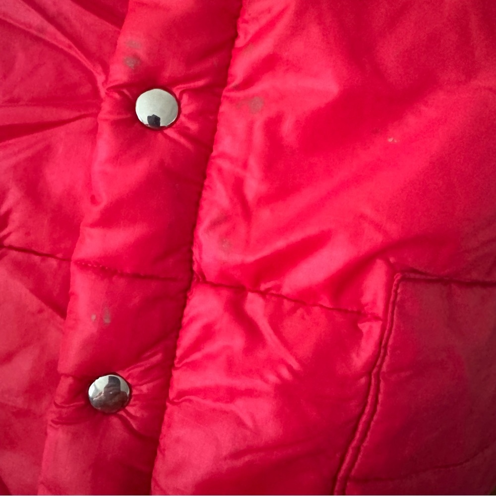 Vintage Trailmaster red puffy snap closure vest - Picture 6 of 8